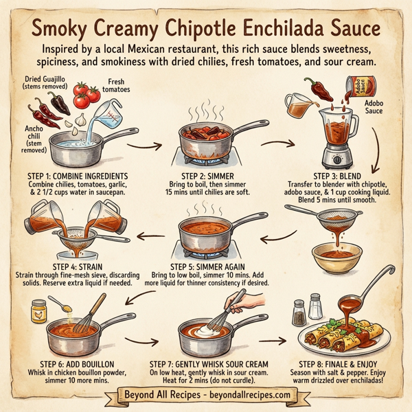 Smoky Creamy Chipotle Enchilada Sauce instructions