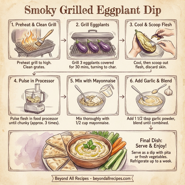 Smoky Grilled Eggplant Dip instructions