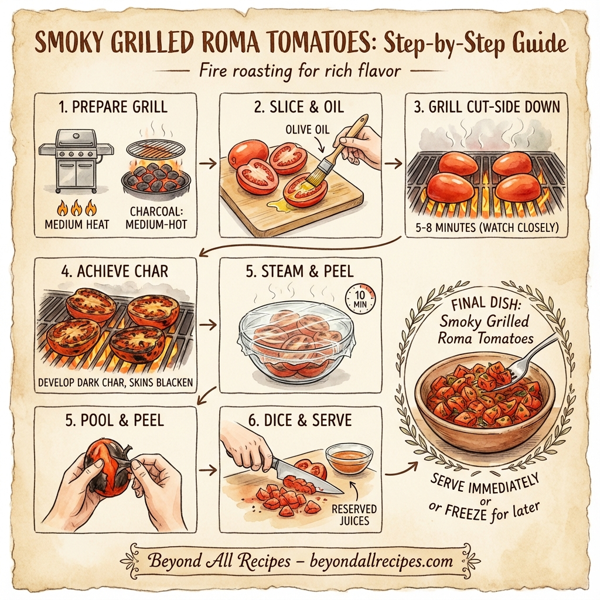 Smoky Grilled Roma Tomatoes instructions
