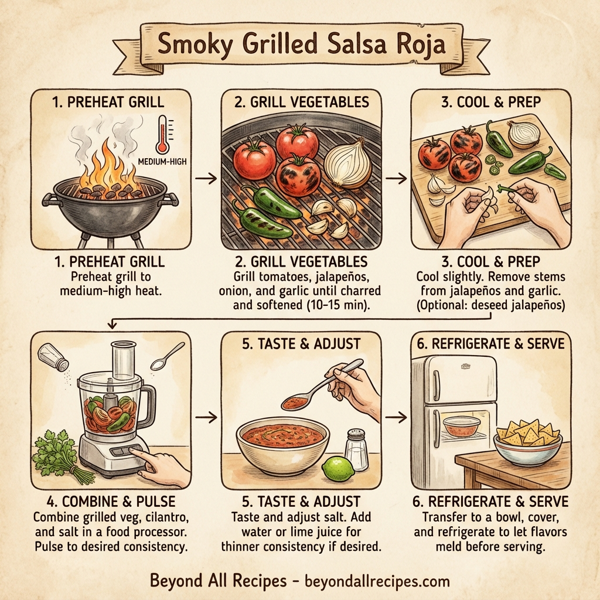 Smoky Grilled Salsa Roja instructions