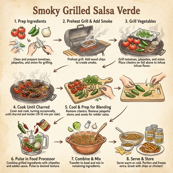 Smoky Grilled Salsa Verde instructions
