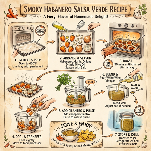 Smoky Habanero Salsa Verde instructions