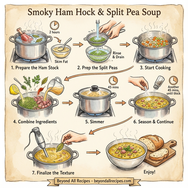 Smoky Ham Hock & Split Pea Soup instructions
