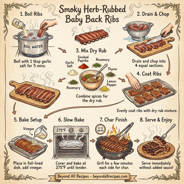 Smoky Herb-Rubbed Baby Back Ribs instructions