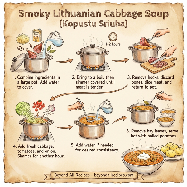 Smoky Lithuanian Cabbage Soup instructions