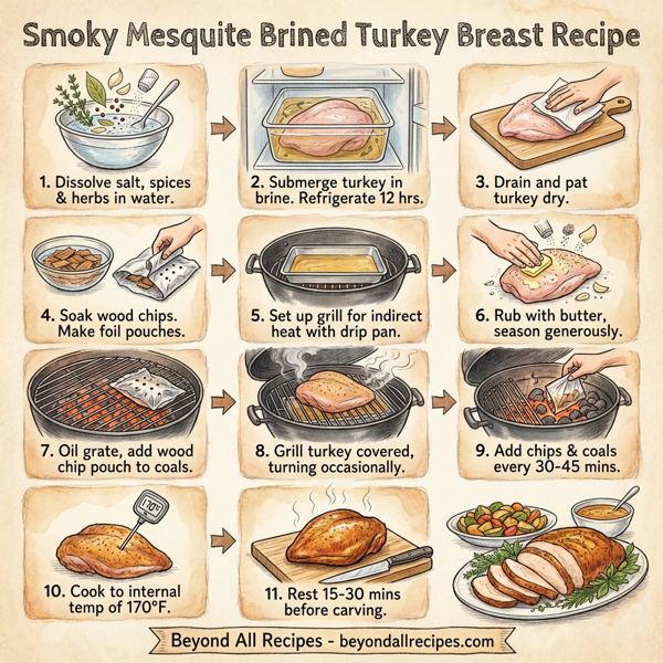 Smoky Mesquite Brined Turkey Breast instructions