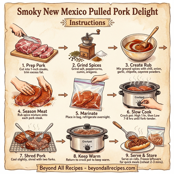 Smoky New Mexico Pulled Pork Delight instructions