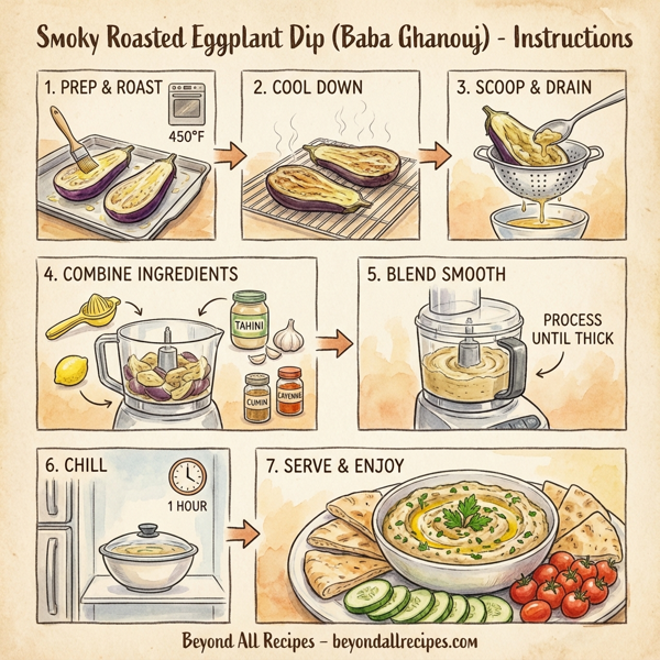 Smoky Roasted Eggplant Dip instructions