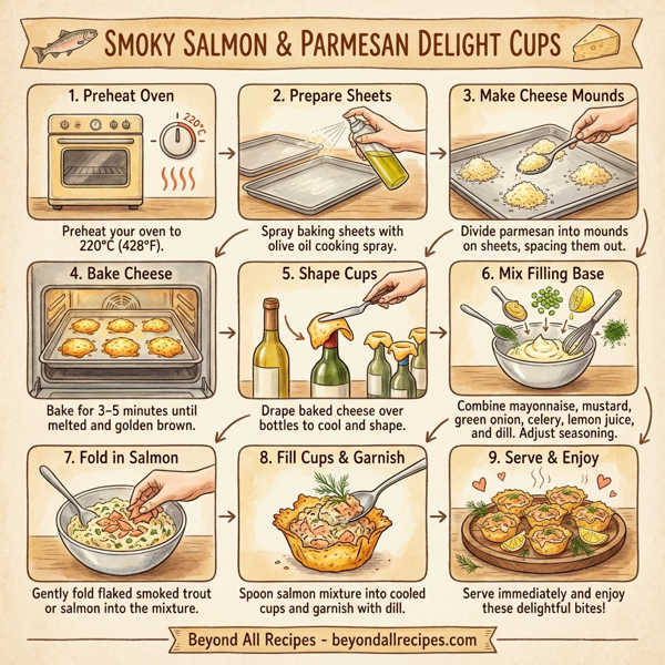 Smoky Salmon & Parmesan Delight Cups instructions