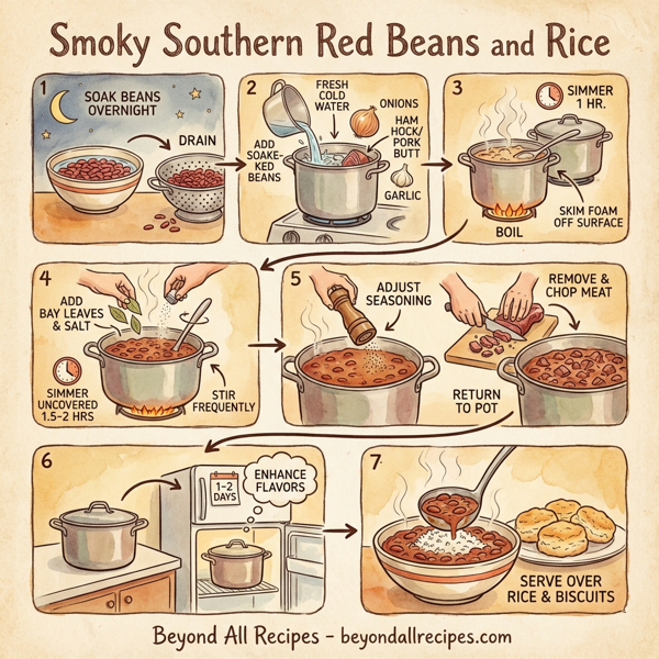 Smoky Southern Red Beans and Rice instructions