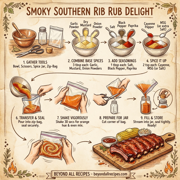 Smoky Southern Rib Rub Delight instructions