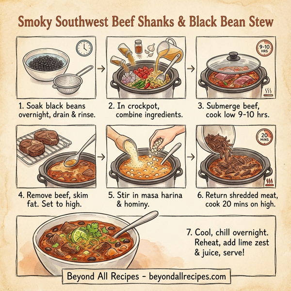 Smoky Southwest Beef Shanks & Black Bean Stew instructions