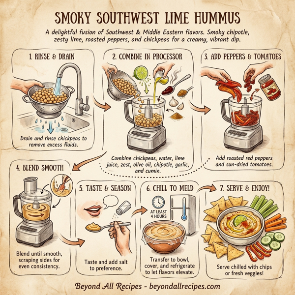 Smoky Southwest Lime Hummus instructions