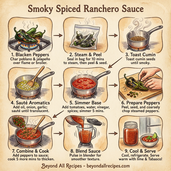 Smoky Spiced Ranchero Sauce instructions