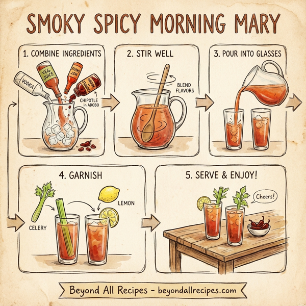 Smoky Spicy Morning Mary instructions
