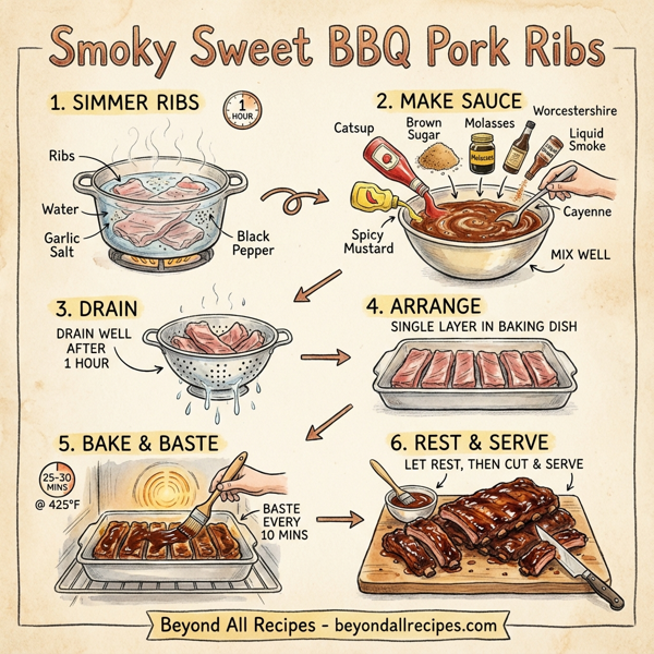 Smoky Sweet BBQ Pork Ribs instructions