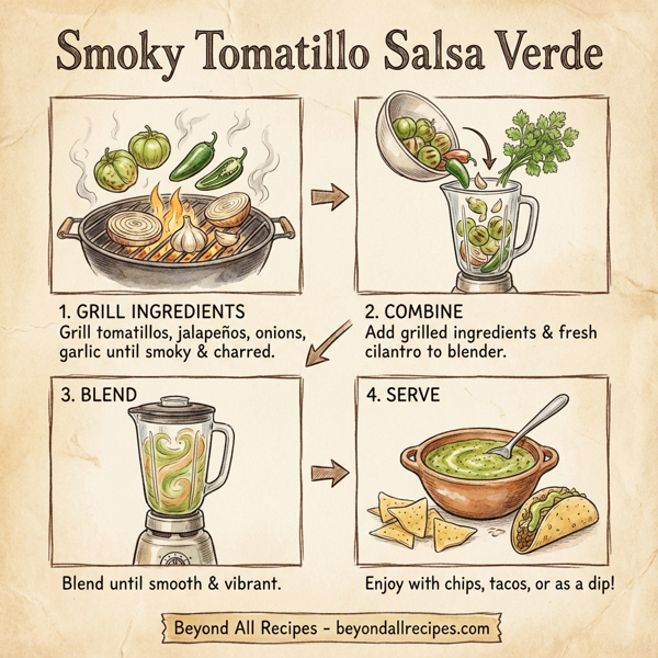 Smoky Tomatillo Salsa Verde instructions