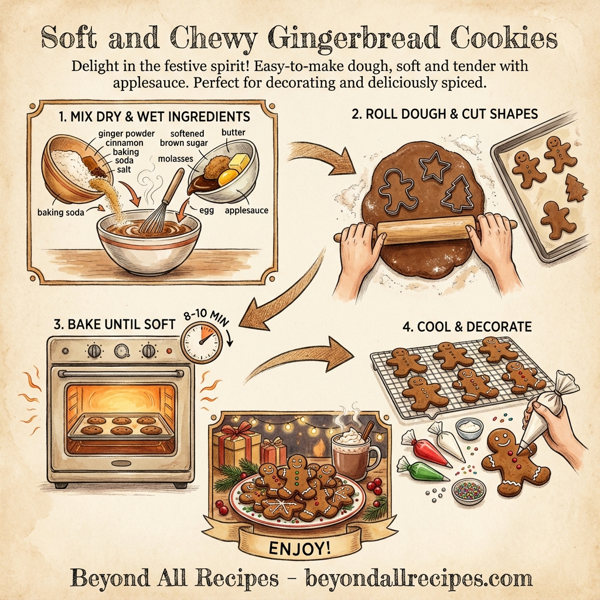 Soft and Chewy Gingerbread Cookies instructions