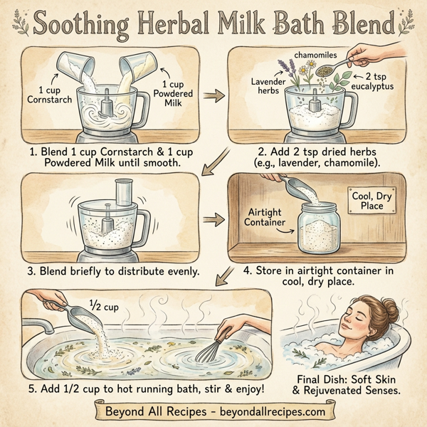 Soothing Herbal Milk Bath Blend instructions