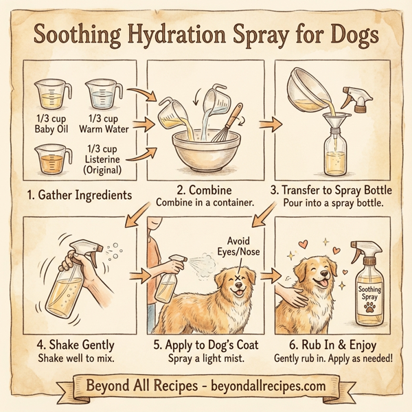 Soothing Hydration Spray for Dogs instructions