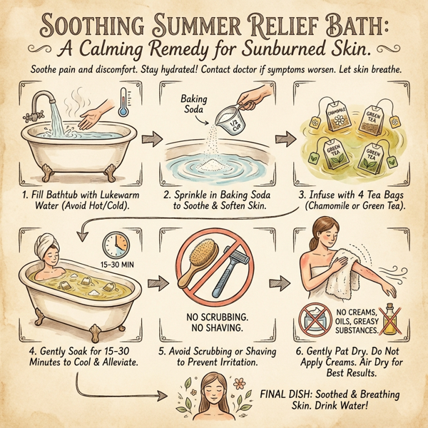Soothing Summer Relief Bath instructions