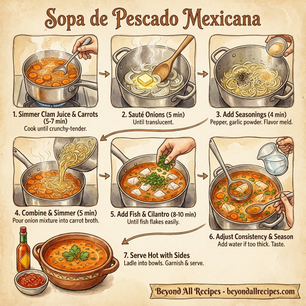Sopa de Pescado Mexicana instructions