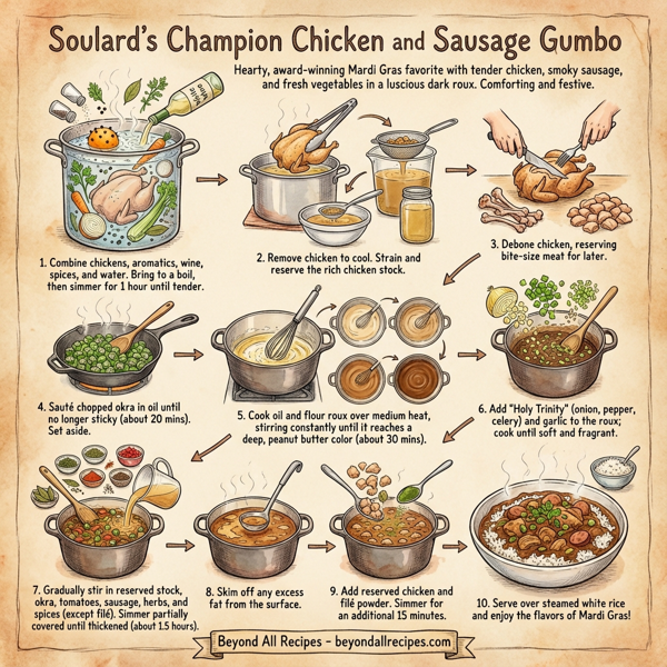 Soulard's Champion Chicken and Sausage Gumbo instructions