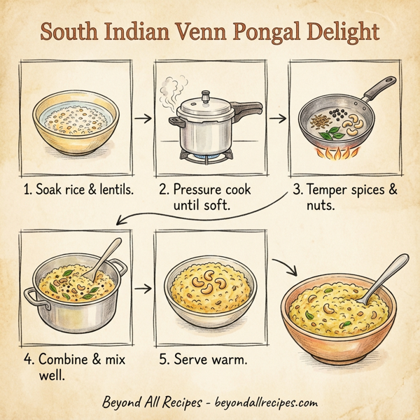 South Indian Venn Pongal Delight instructions