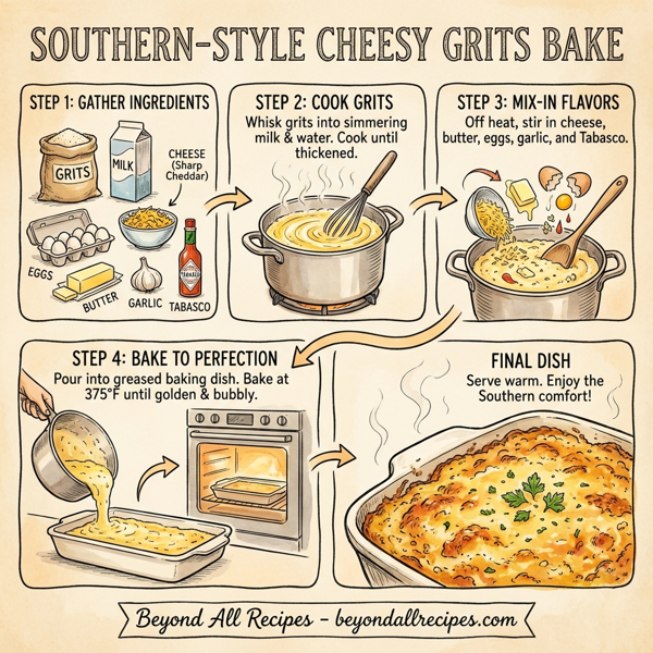 Southern-Style Cheesy Grits Bake instructions