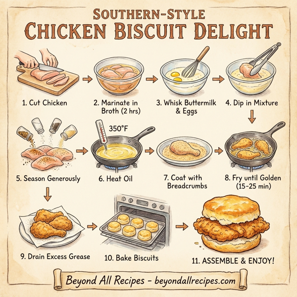 Southern-Style Chicken Biscuit Delight instructions