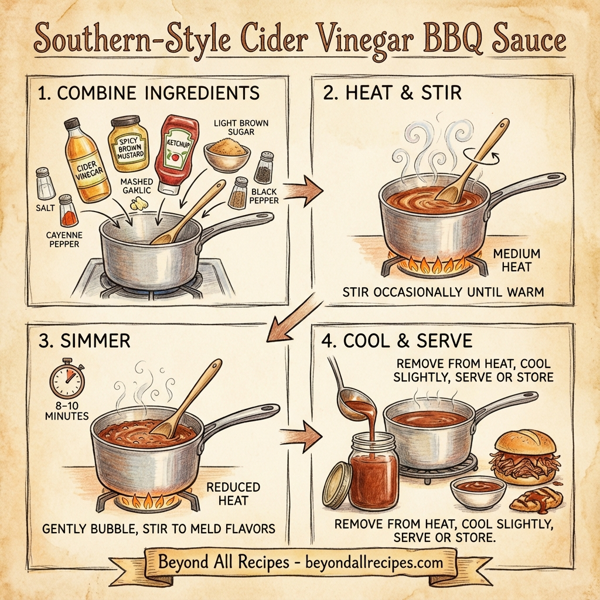 Southern-Style Cider Vinegar BBQ Sauce instructions