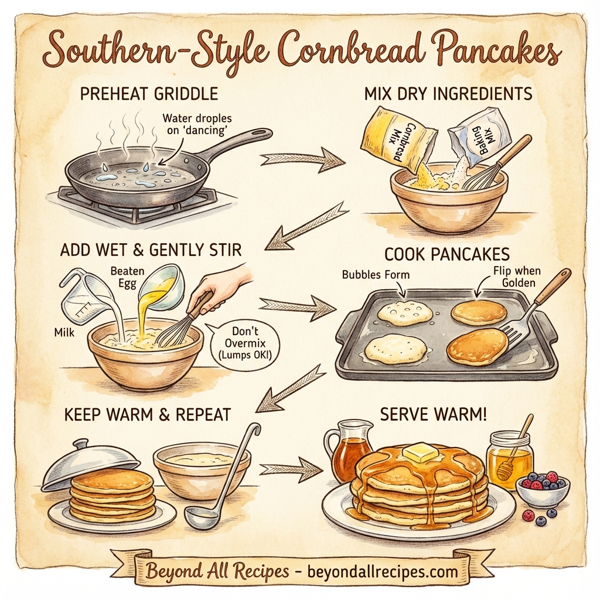 Southern-Style Cornbread Pancakes instructions