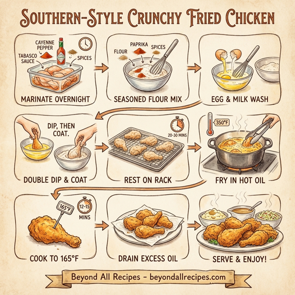 Southern-Style Crunchy Fried Chicken instructions