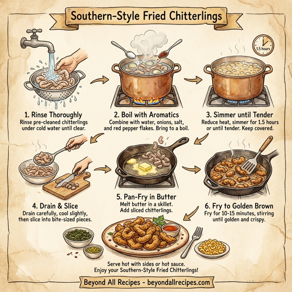 Southern-Style Fried Chitterlings instructions