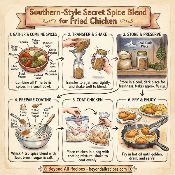 Southern-Style Secret Spice Blend for Fried Chicken instructions