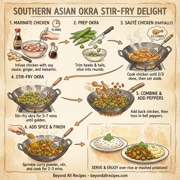 Southern Asian Okra Stir-Fry Delight instructions
