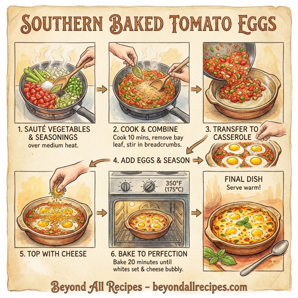 Southern Baked Tomato Eggs instructions