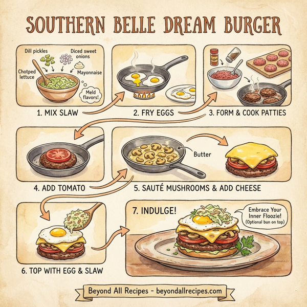 Southern Belle Dream Burger instructions