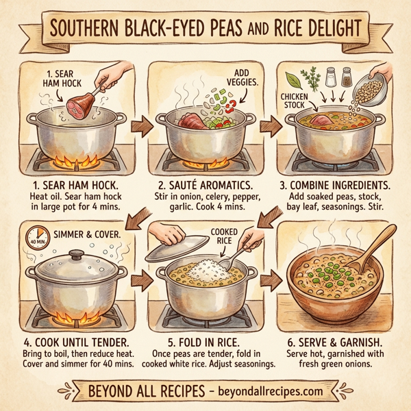 Southern Black-Eyed Peas and Rice Delight instructions