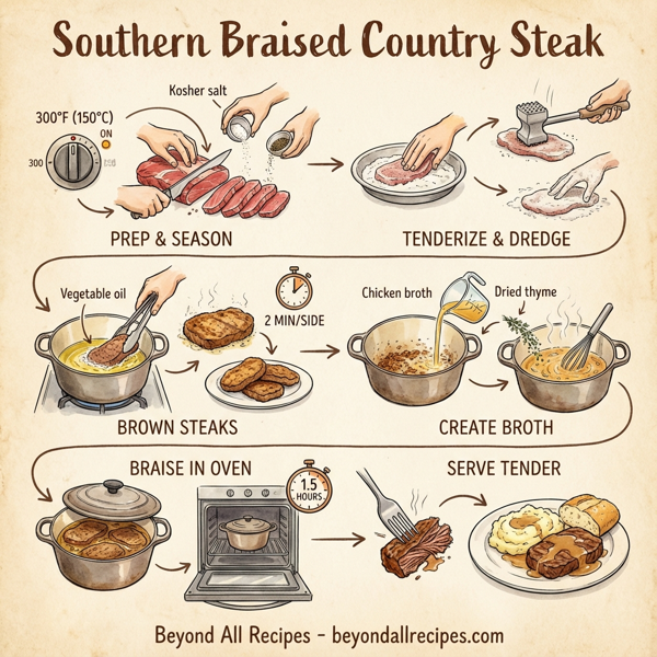 Southern Braised Country Steak instructions