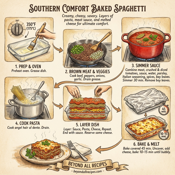 Southern Comfort Baked Spaghetti instructions