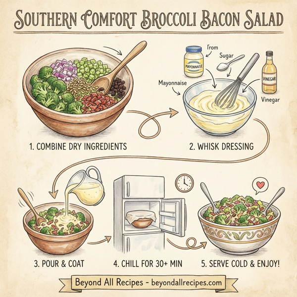 Southern Comfort Broccoli Bacon Salad instructions