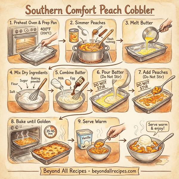 Southern Comfort Peach Cobbler instructions