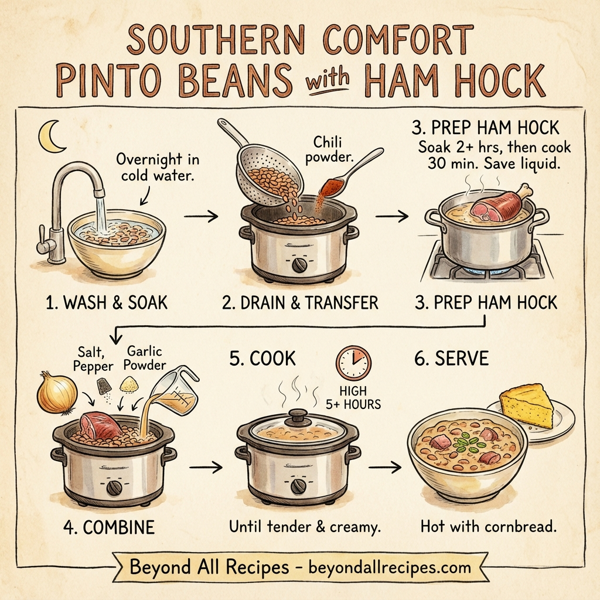 Southern Comfort Pinto Beans with Ham Hock instructions