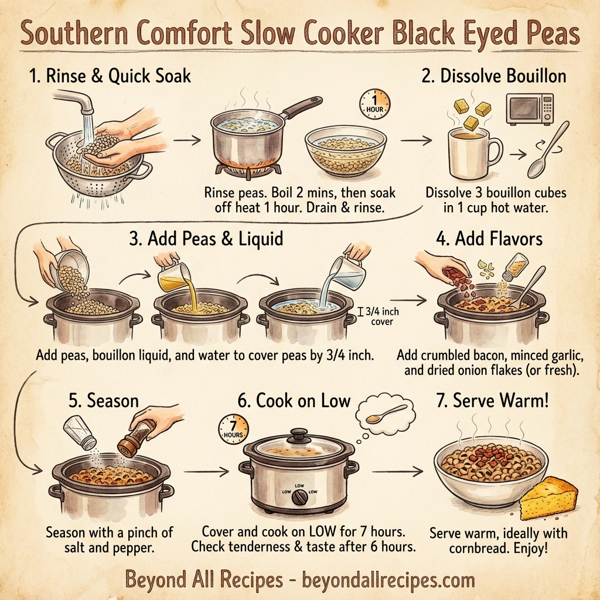 Southern Comfort Slow Cooker Black Eyed Peas instructions
