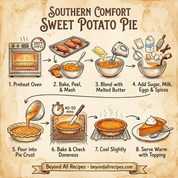 Southern Comfort Sweet Potato Pie instructions