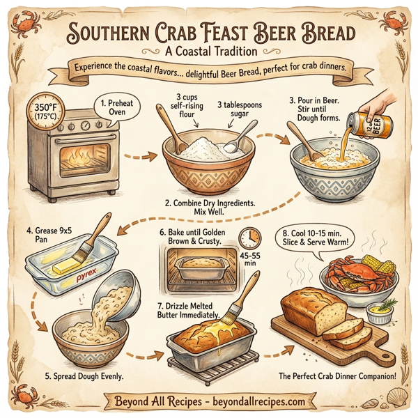Southern Crab Feast Beer Bread instructions