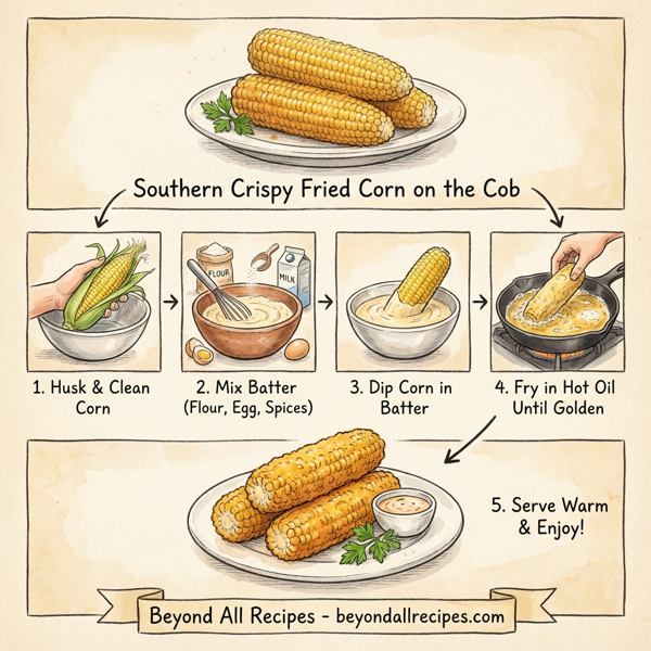 Southern Crispy Fried Corn on the Cob instructions