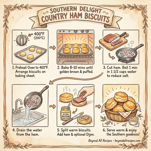 Southern Delight Country Ham Biscuits instructions