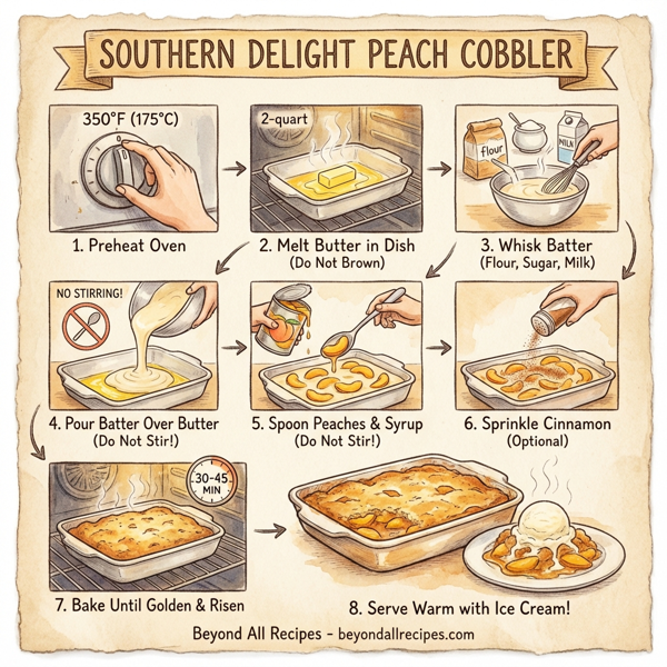 Southern Delight Peach Cobbler instructions